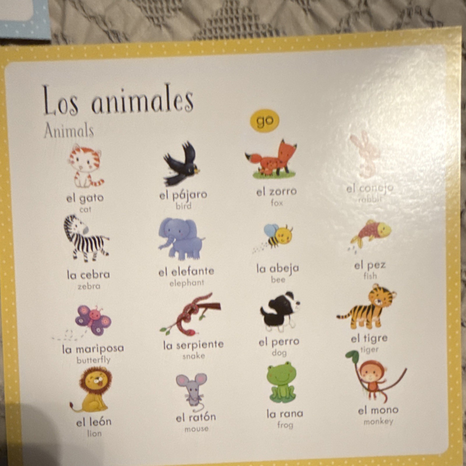 Usborne Listen and Learn First Spanish Words Interactive Educational Book