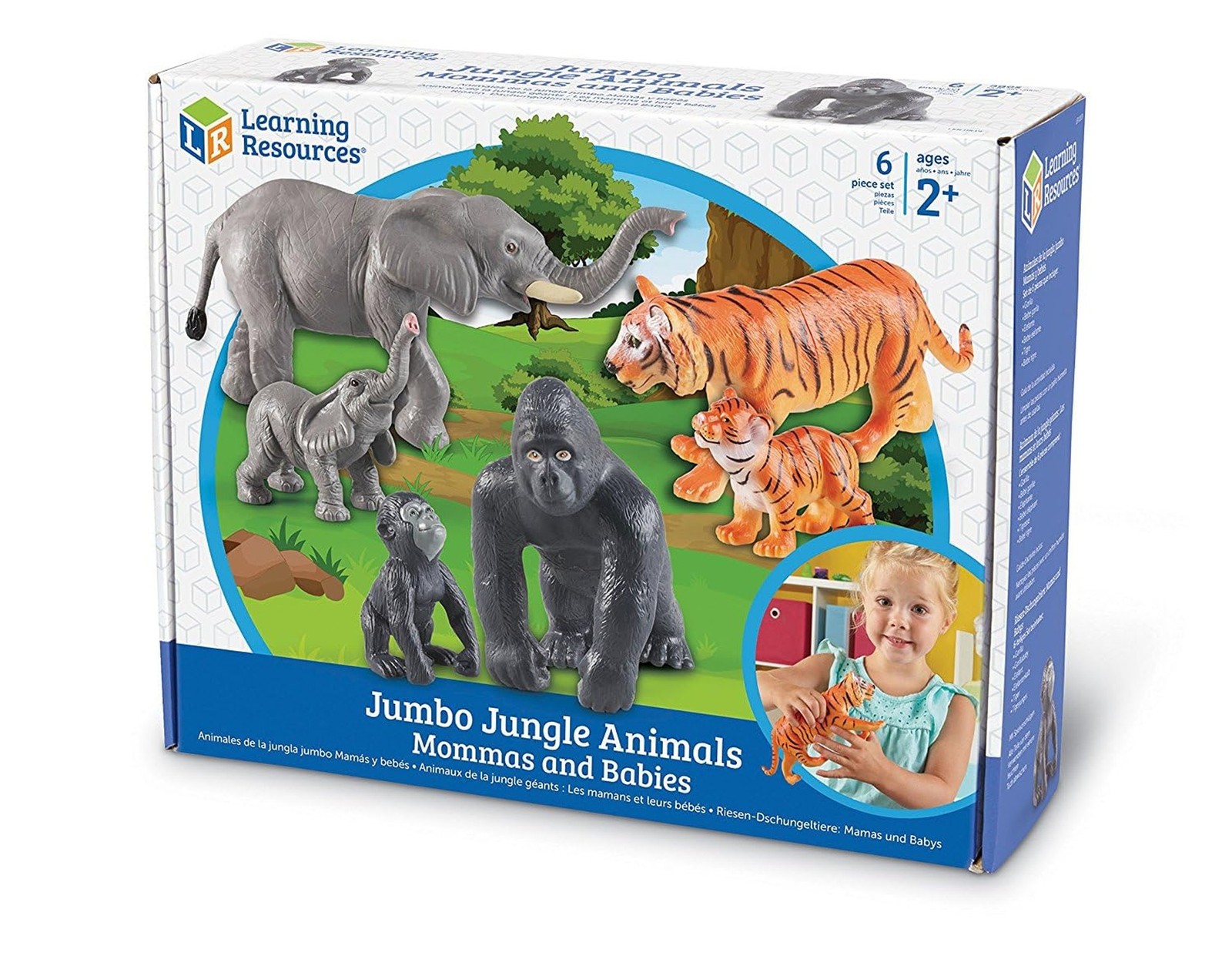 Learning Resources Jumbo Jungle Animals: Mommas and Babies, Momma and Baby El…