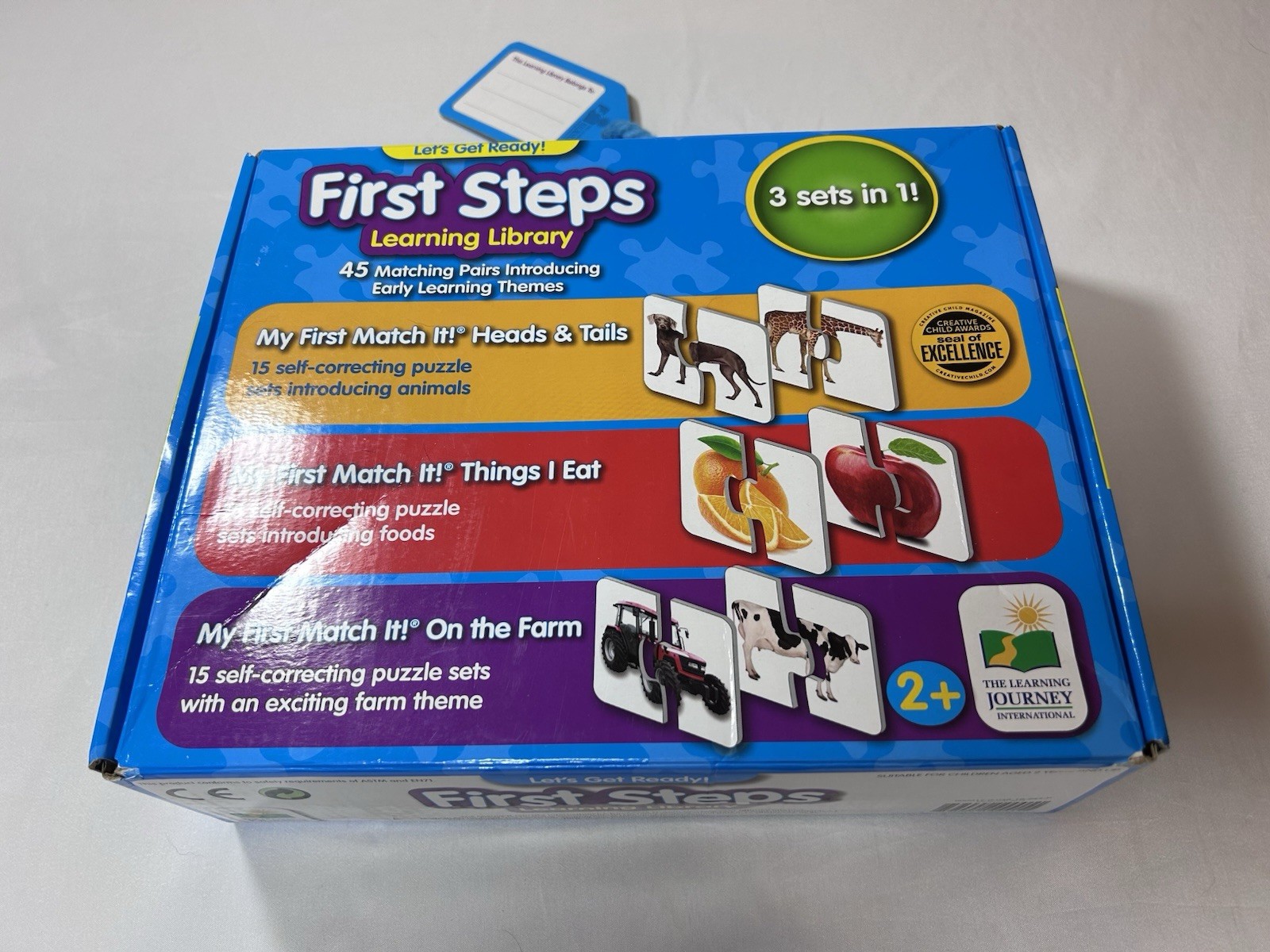 First Steps Learning Library Let’s Get Ready ANIMALS FOOD FARM 3-in-1 Puzzle