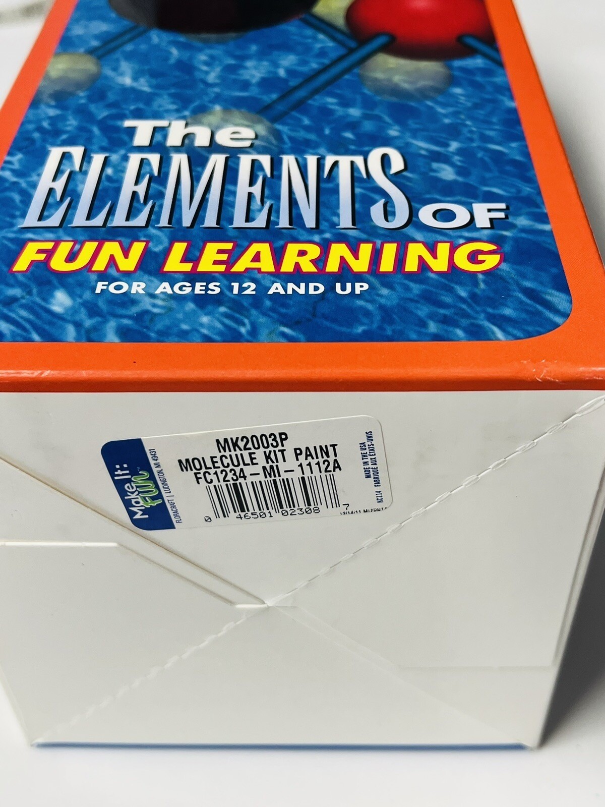 Molecule Kit~The Elements of Fun Learning Ages 12 & up~FloraCraft MK2003P L2 18