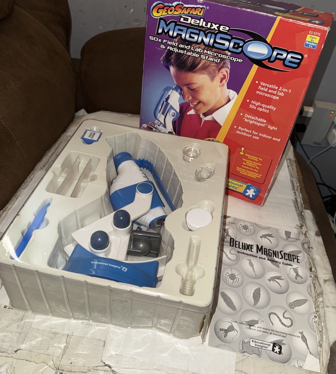 Kids Microscope Educational Insights Ages 6+ Geo Safari Deluxe Magniscope CIB