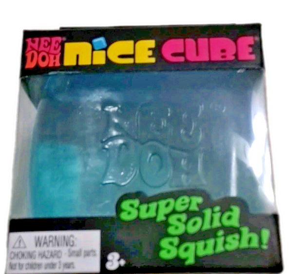 Nee Doh Nice Cube Viral Squish Cube Sensory Squeeze Toys 1 Large New Color Teal