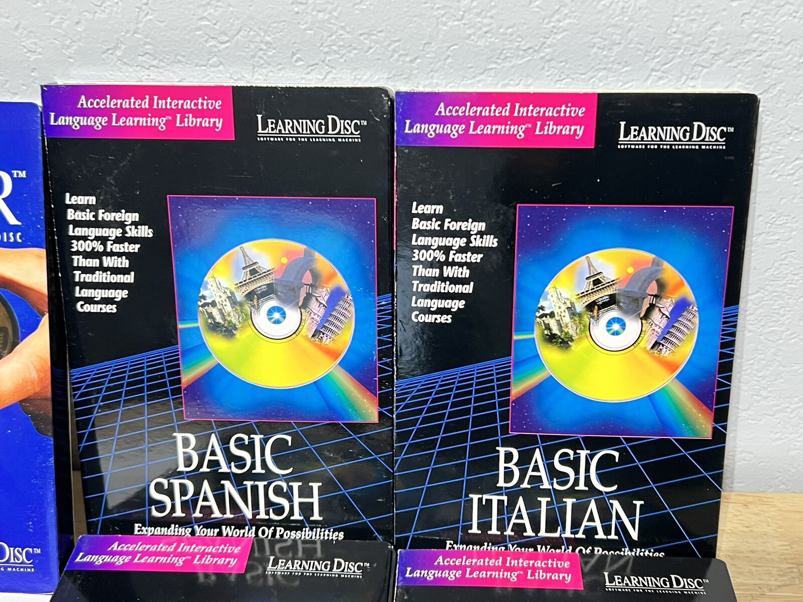 ZYGON LEARNING MACHINE DISCS The Teacher, Spanish, Italian, German, French