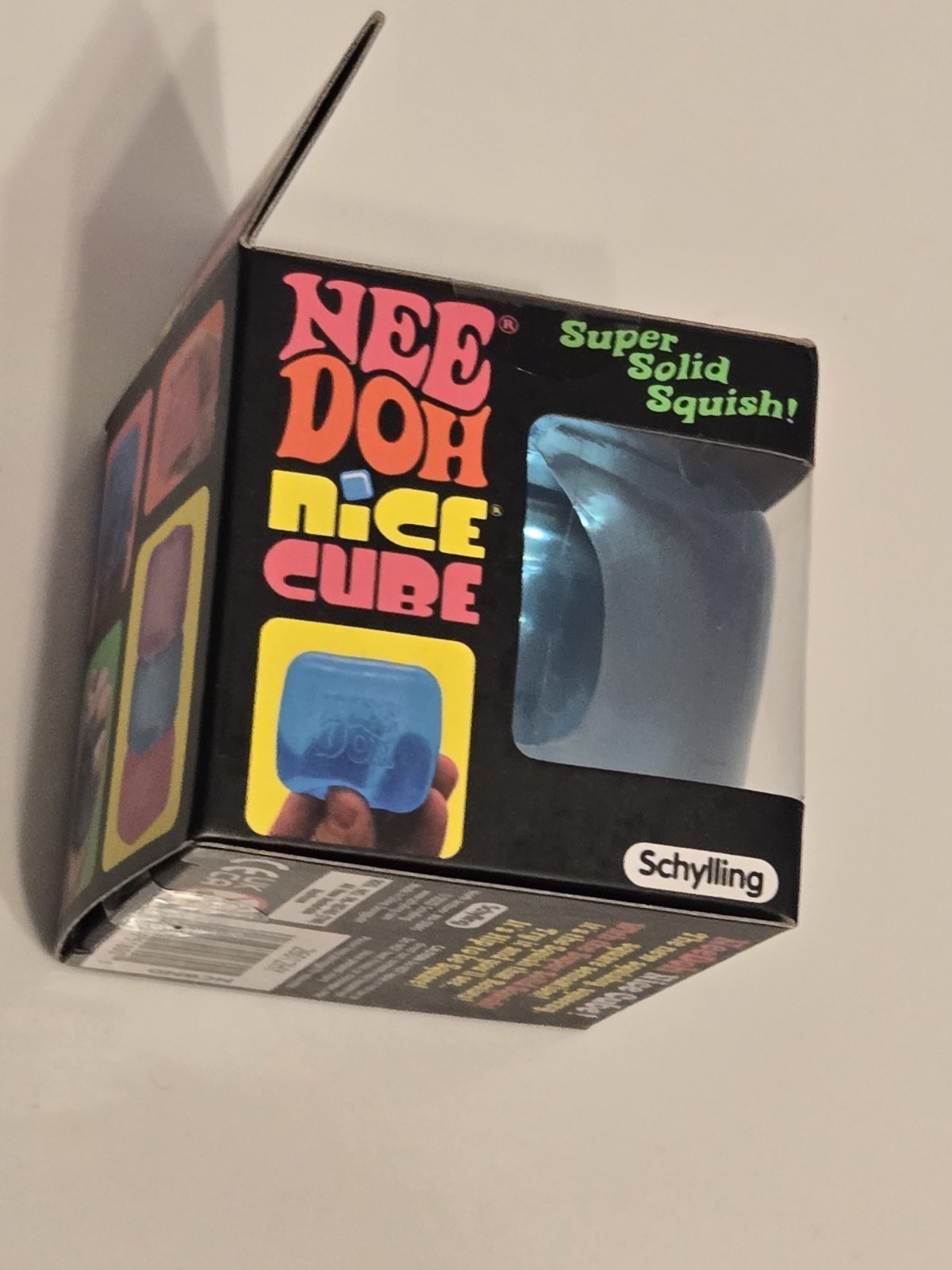 Nee Doh Nice Cube Blue Ice Super Solid Squish Authentic NEW