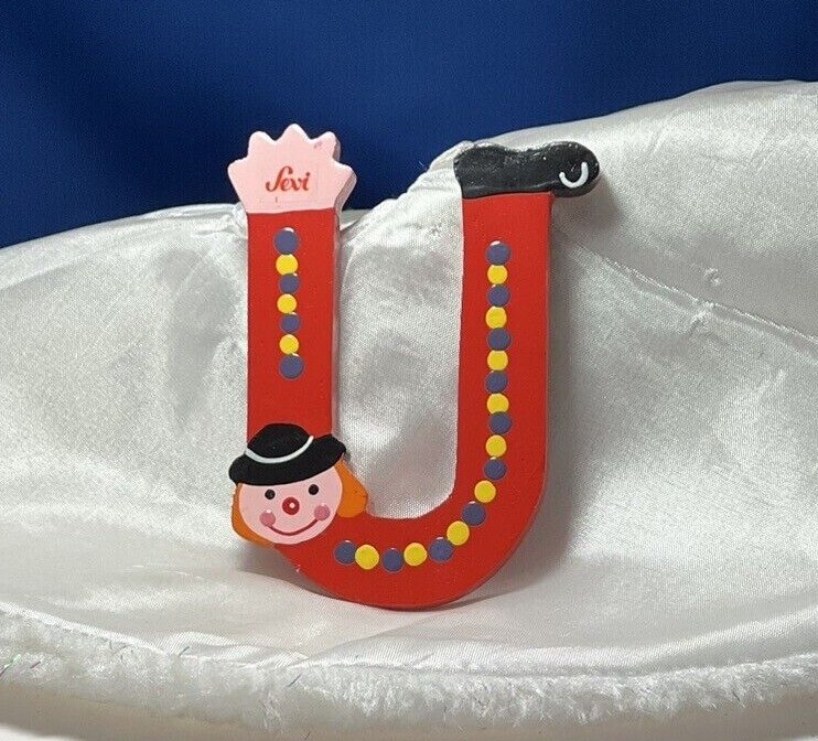 Sevi Hand Painted Wood Alphabet Letters Multicolor
