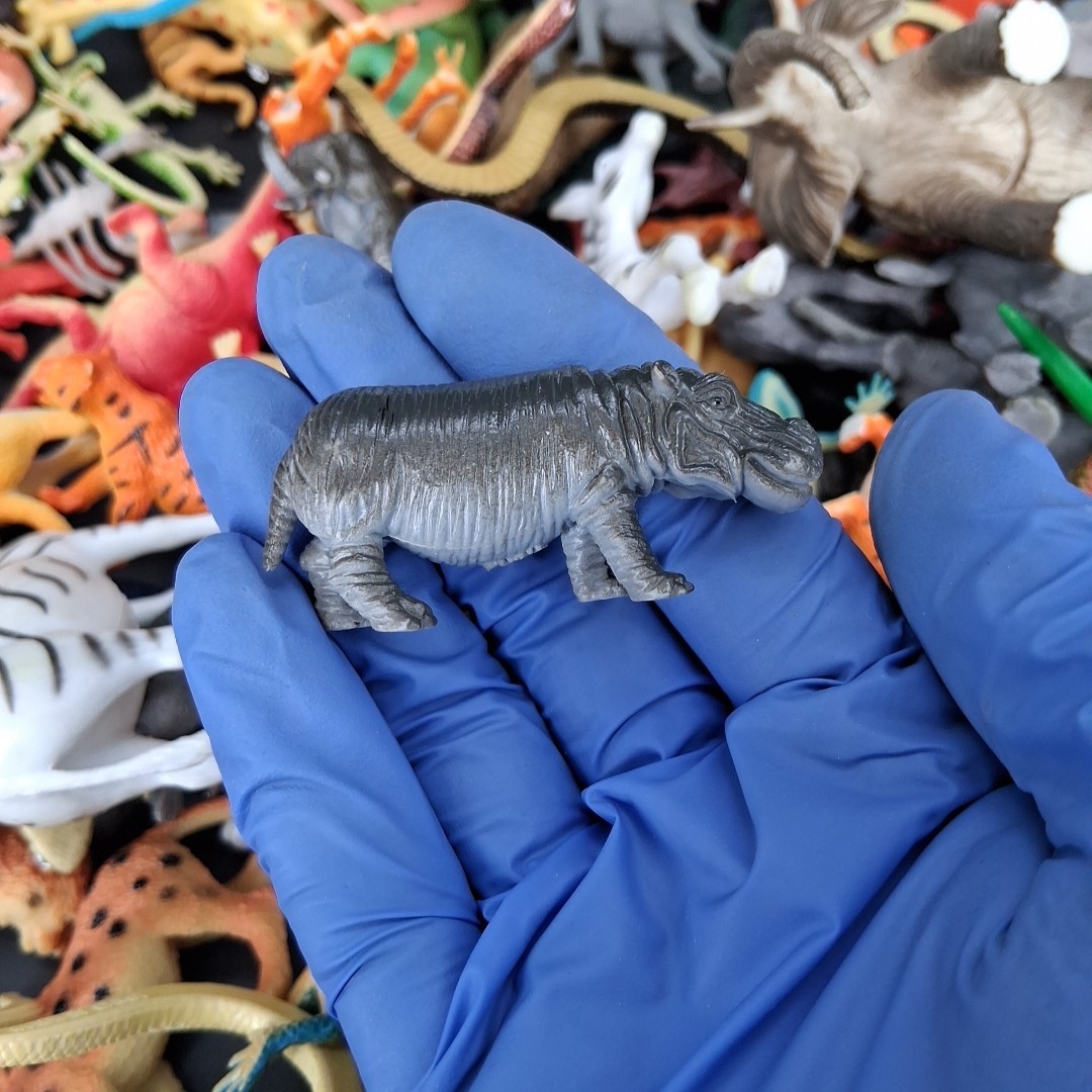 Vintage 236pc Lot Plastic Rubber Wild Animals Dinos Reptiles Bugs Safari & More