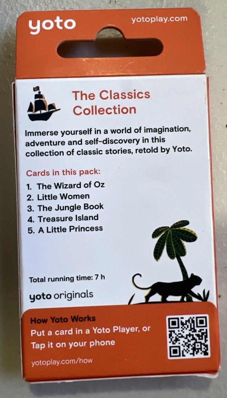 Yoto Classics Collection 5 Audio Cards Kids Audiobooks Oz Jungle Book