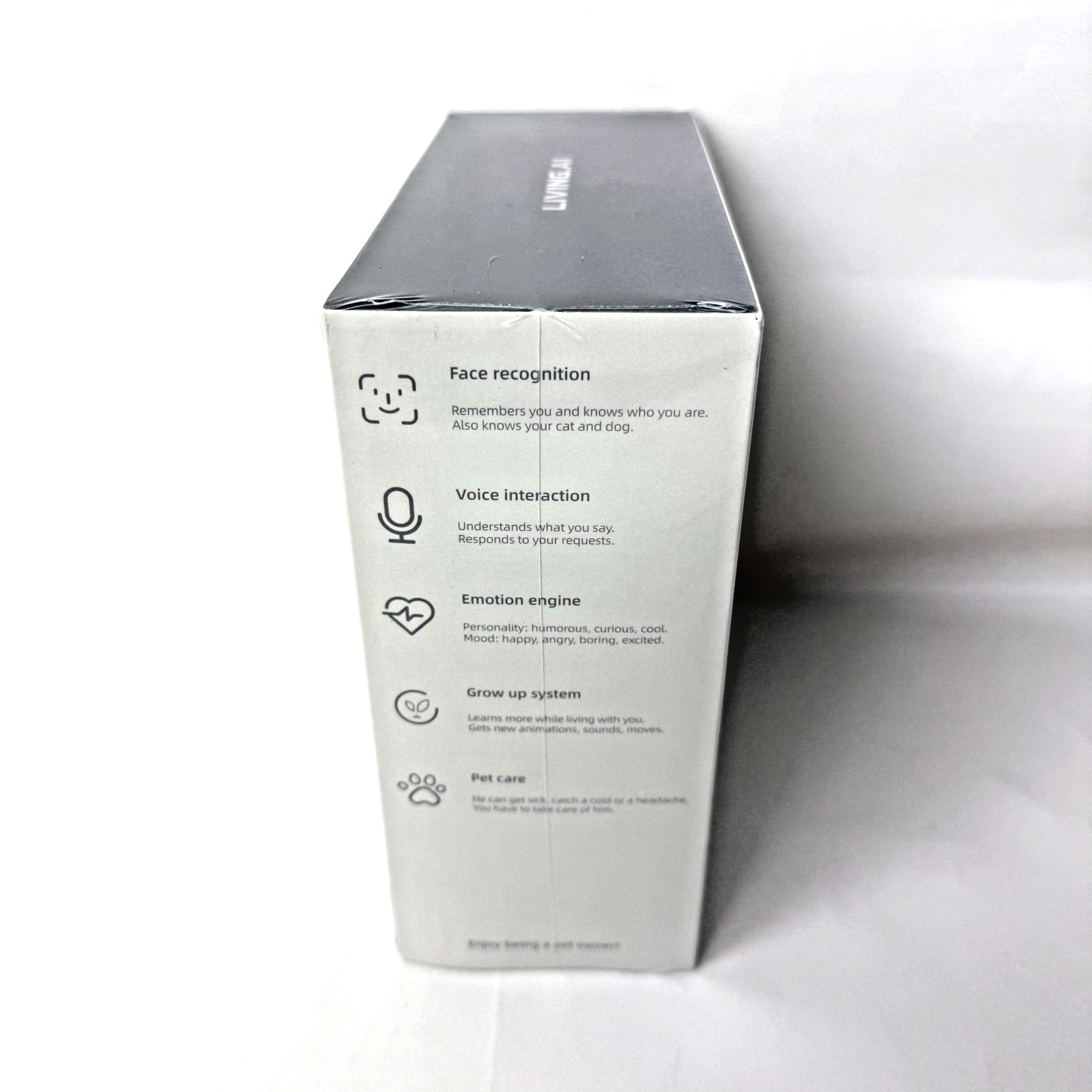 EMO Living Ai White Desktop Robot Pet