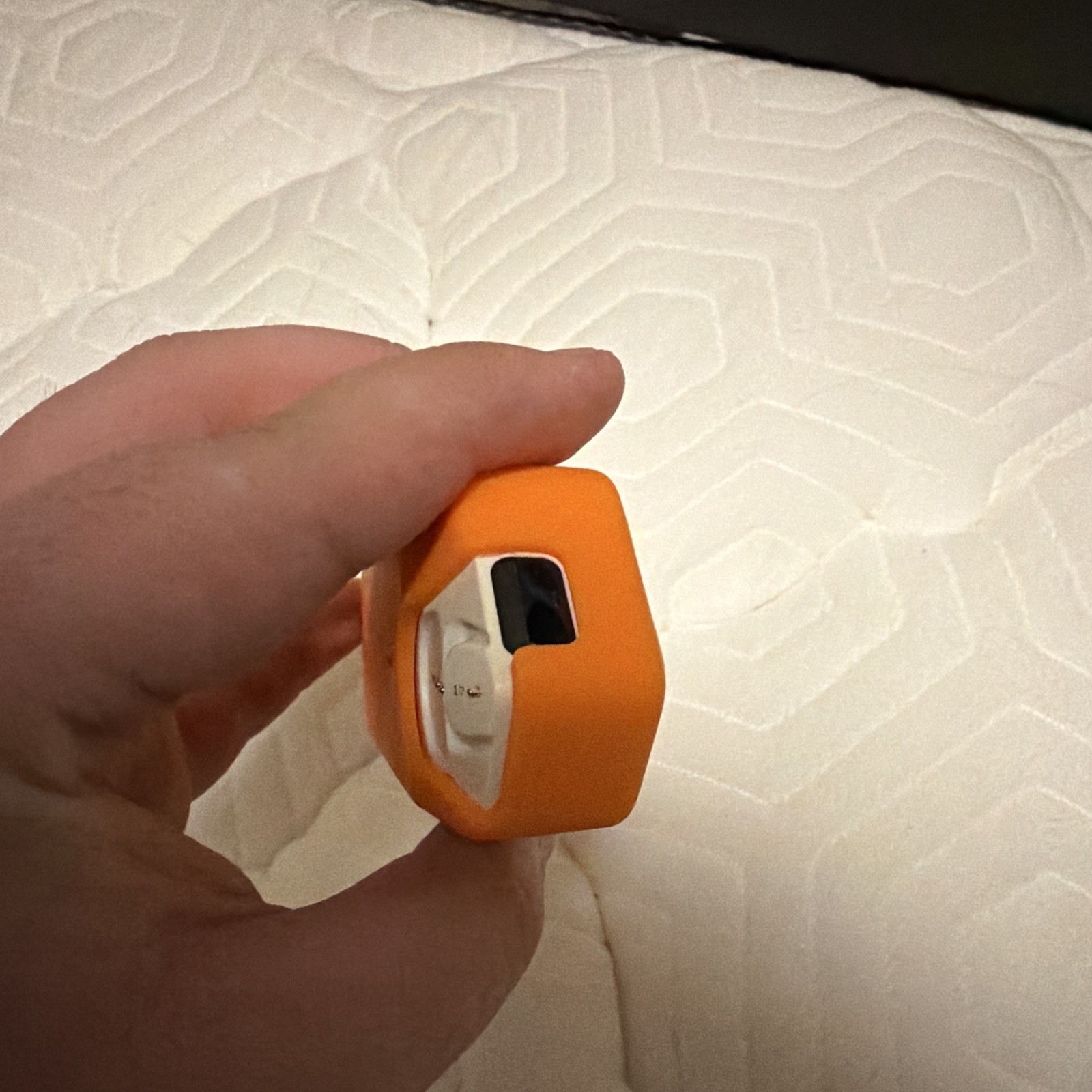 Orange Electronic Learning Remote-Style Device w/ Screen & Buttons