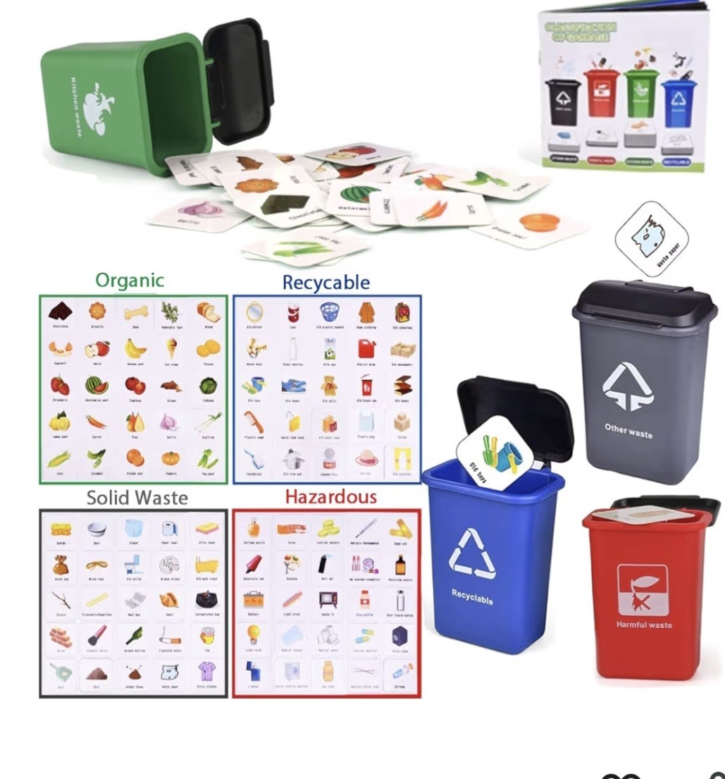 Wasteclassification Teaching Kit Garbage Truck Kids 3 Plus