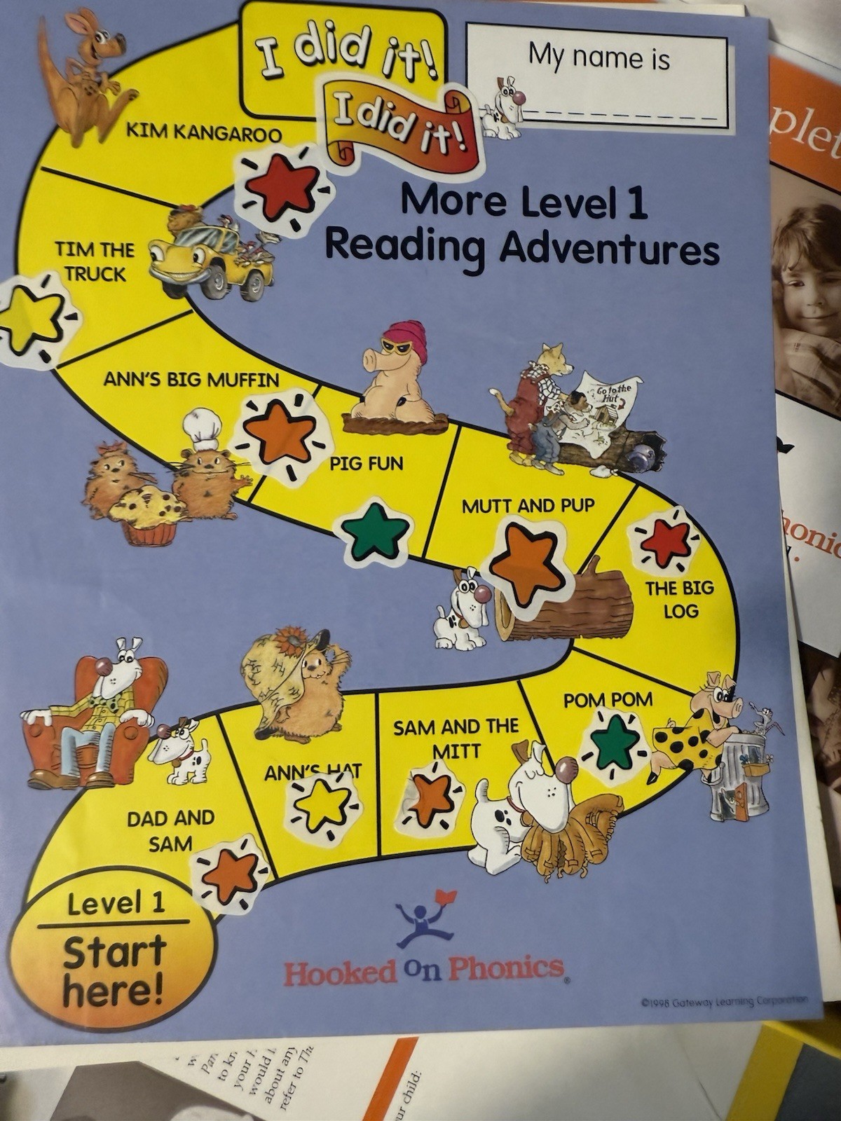 Vintage Hooked on Phonics Learn to Read Level 1 Kit