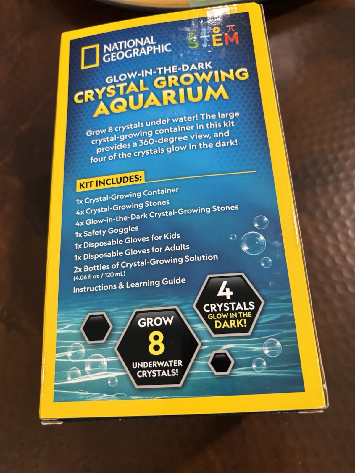 NATIONAL GEOGRAPHIC Underwater Crystal Growing Aquarium Science Kit/STEM/NIB