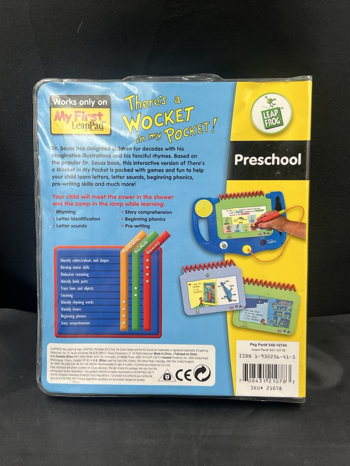 LeapFrog My First LeapPad Learning System Books & Cartridges Lot Of 6 Complete