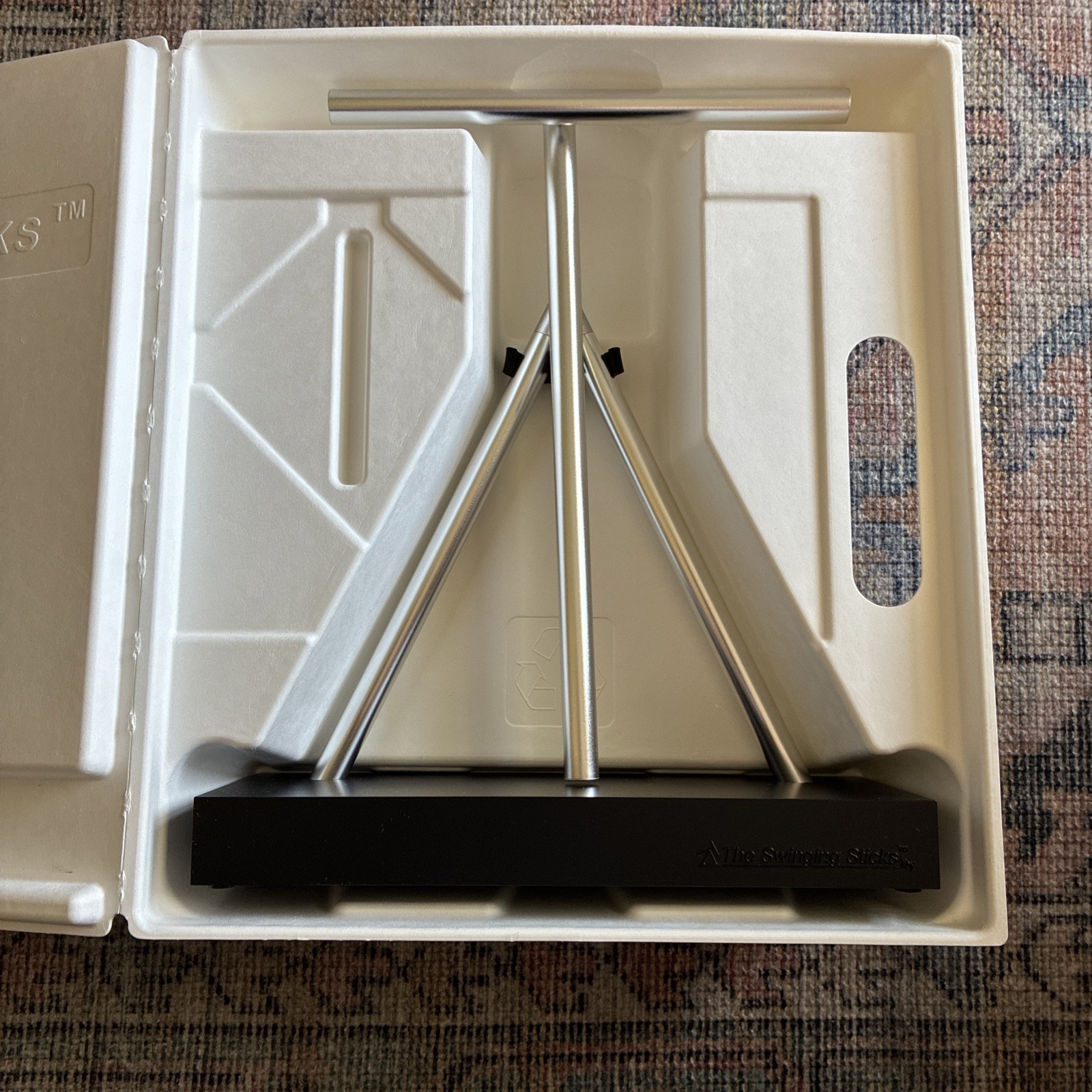 The Swinging Sticks Kinetic Energy Sculpture – Desktop Version