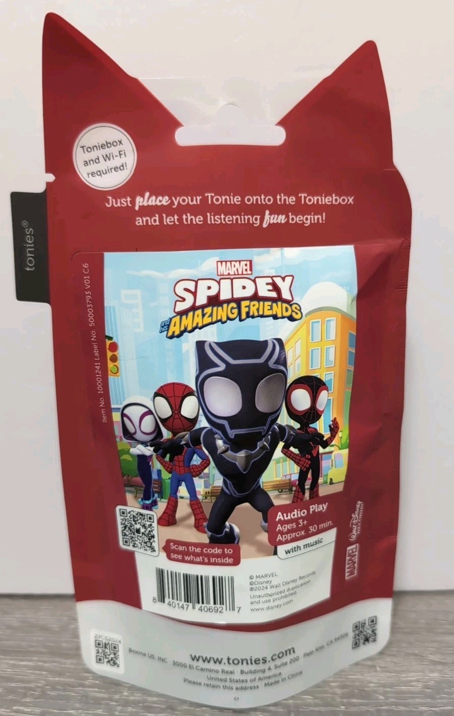 New Tonies Marvel Spidey & His Amazing Friends: Black Panther Audio Character