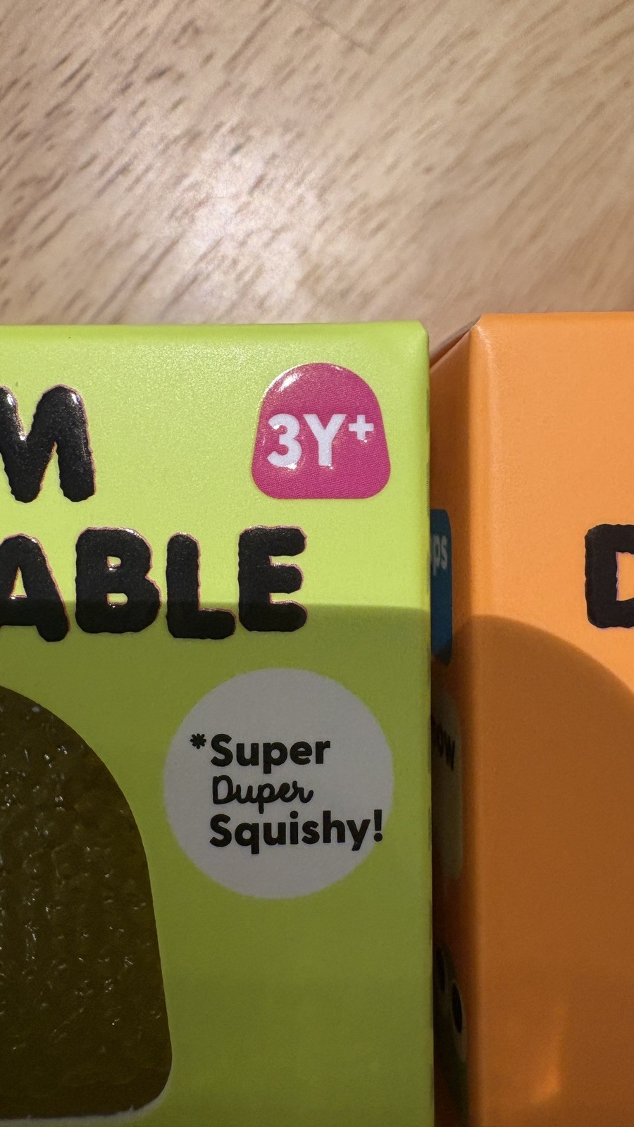 J’ADORE Gum Droppable Super Squishy Toy Lot Of 2 NEW SEALED target yellow orange