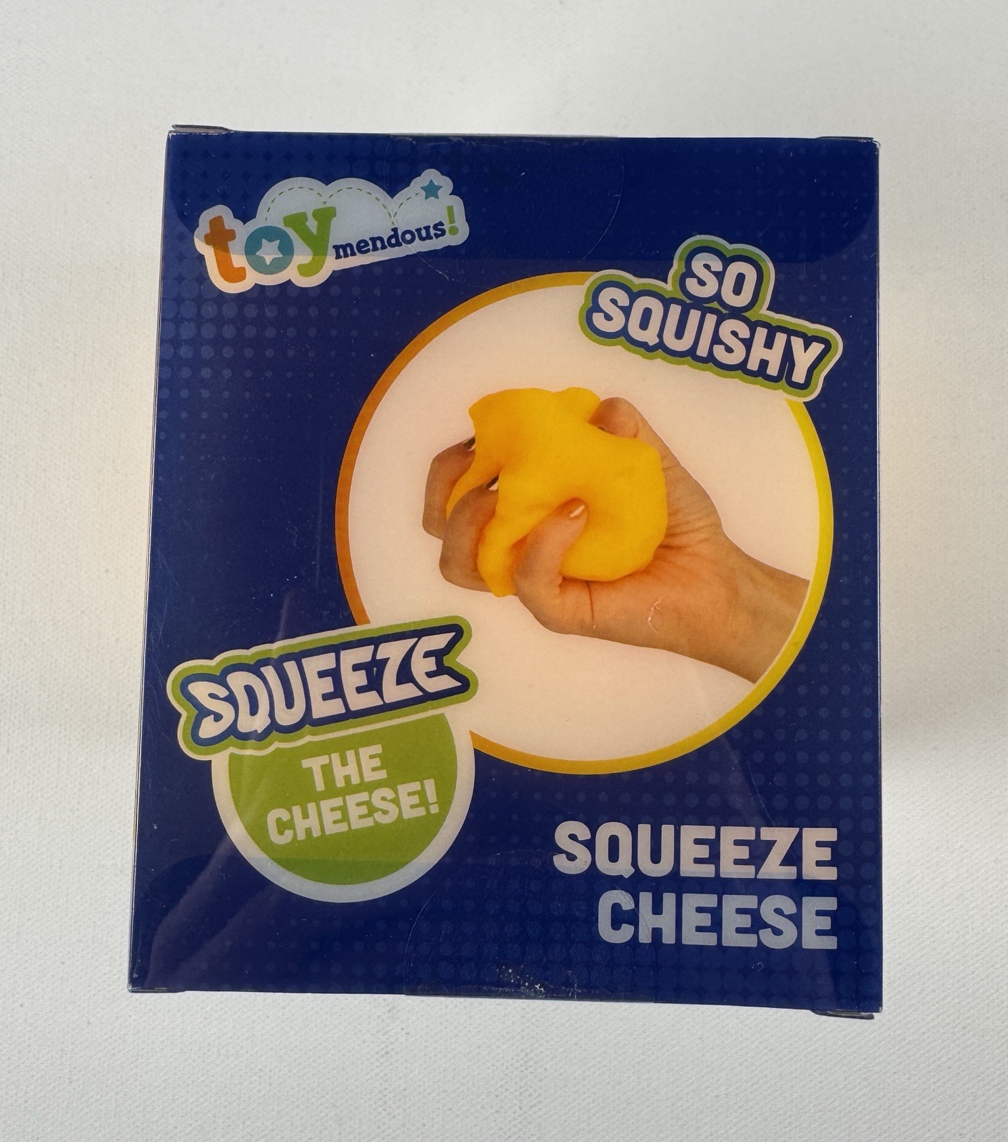 Cheese Large Squishy Block Toy Stress Relief Fun From Toy Mendous SEALED New