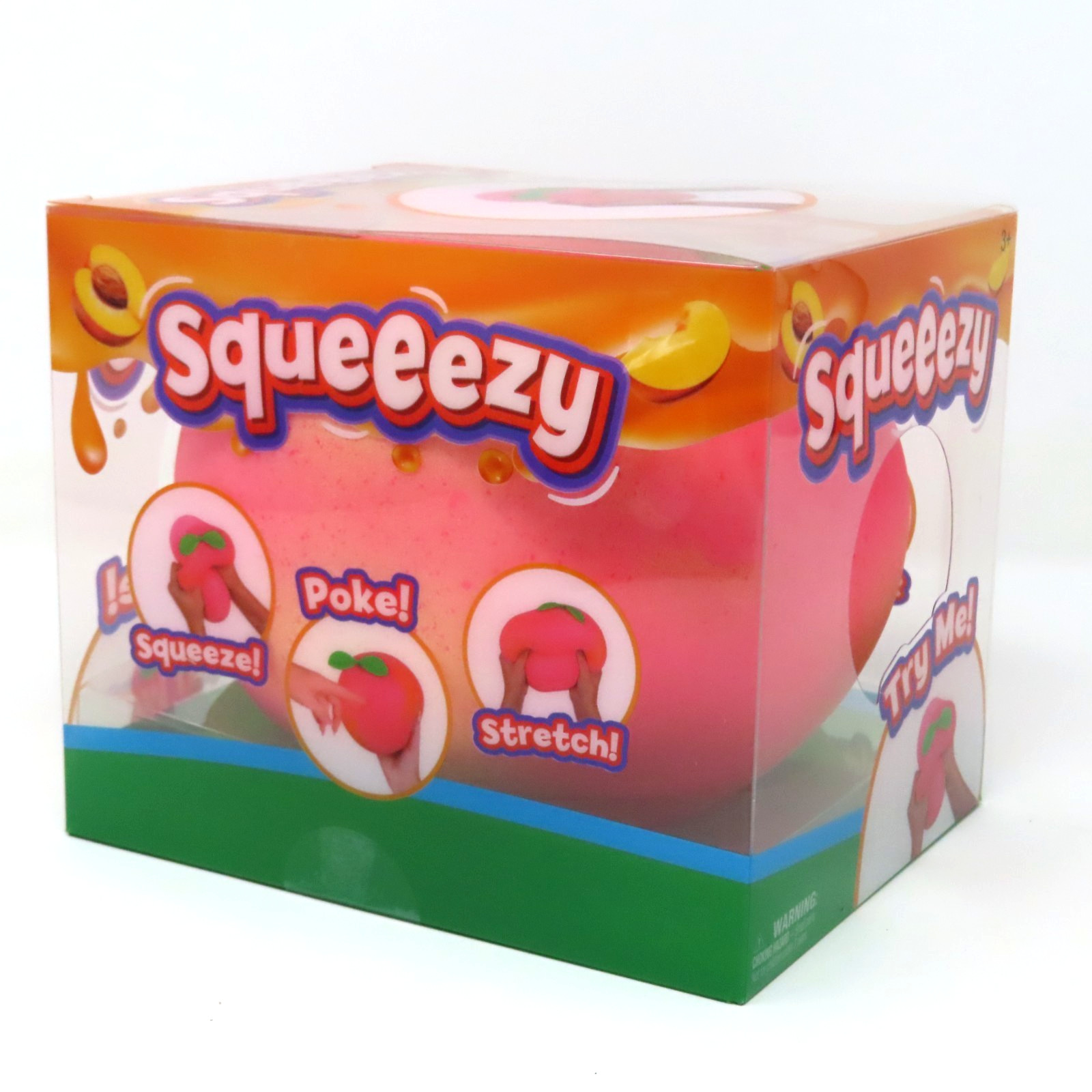 Sunny Days Jumbo Squeezy Peach Squishy Toy 🍑 Stress Relief Sensory Fidget NEW