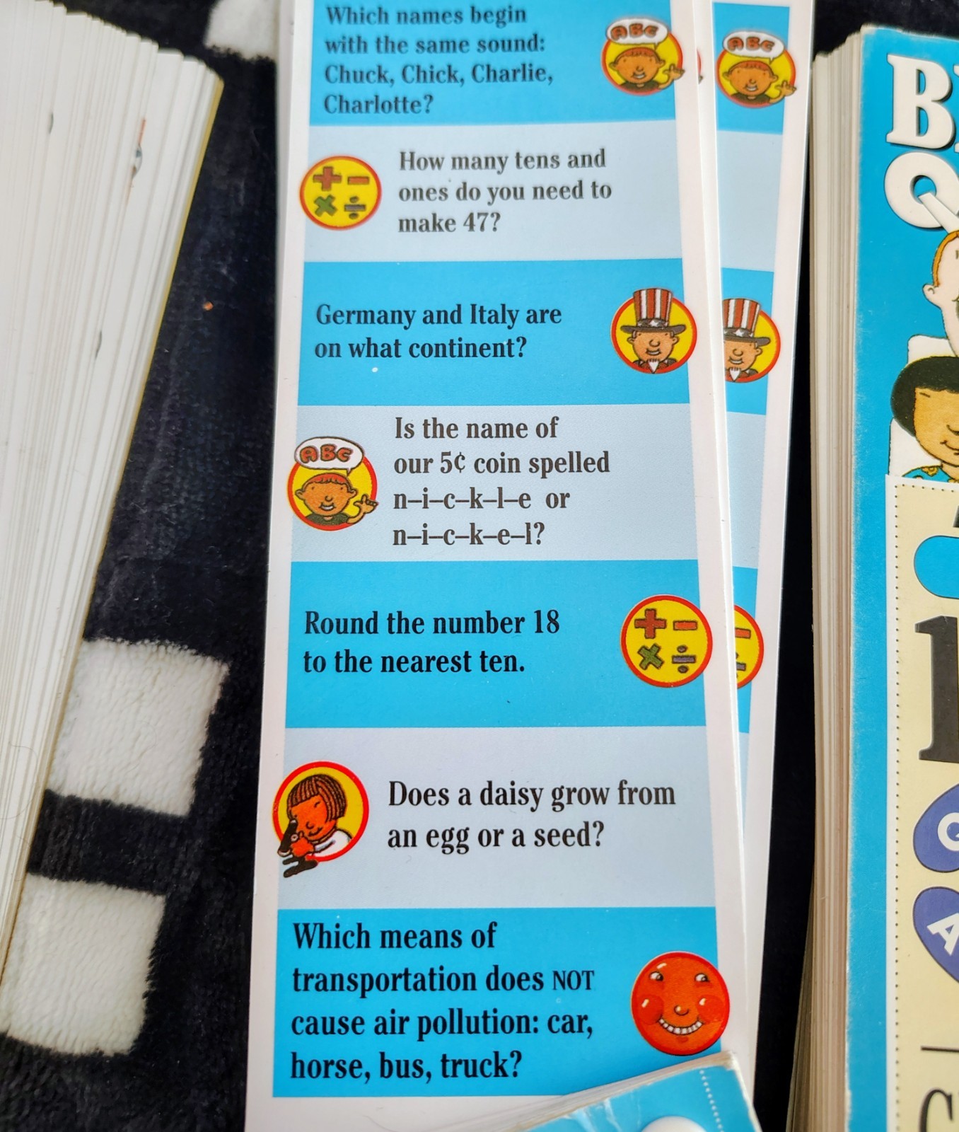 Brain Quest Quiz Cards Grds 2, 5, 6 & For The Car Lot of 4 Various Ages See Pics