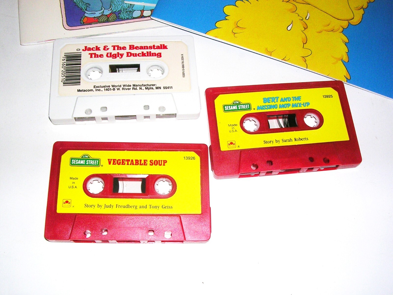 Sesame Street Start to Read Books Cassettes Big Bird Ernie and Bert Lot