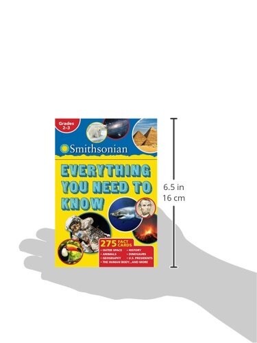 Smithsonian Everything You Need to Know 275 Fact Cards Ages 7-9 Grade Level 1-3