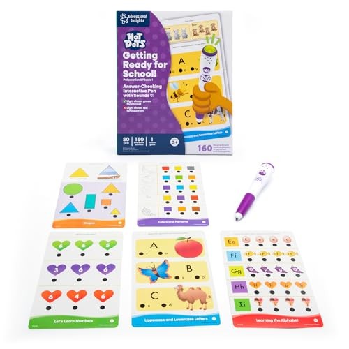 Hot Dots Getting Ready for School! Set – Preschool Workbooks with Interactive