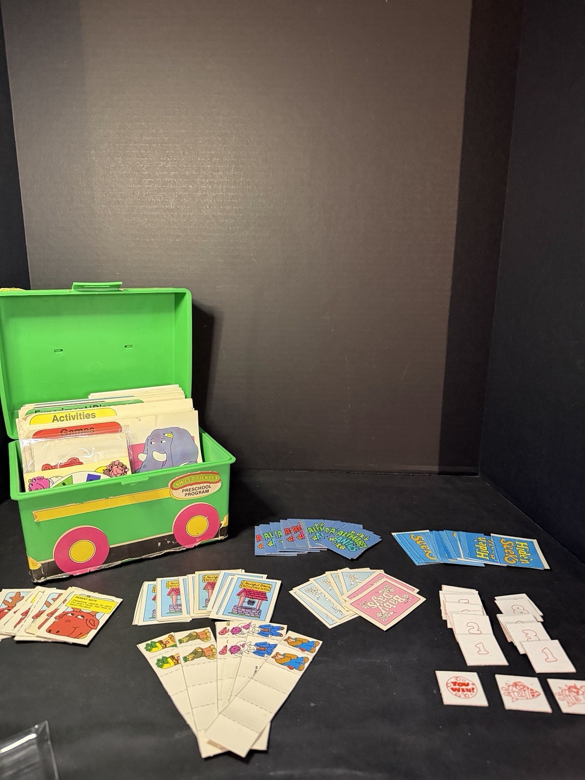1981 Sweet Pickles Preschool Program Activity Bus w/Cards & Games See Decription