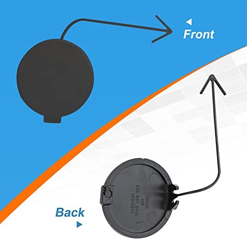 Front Bumper Tow Hook Cover Towing Eye Cap for Unpainted right passenger side