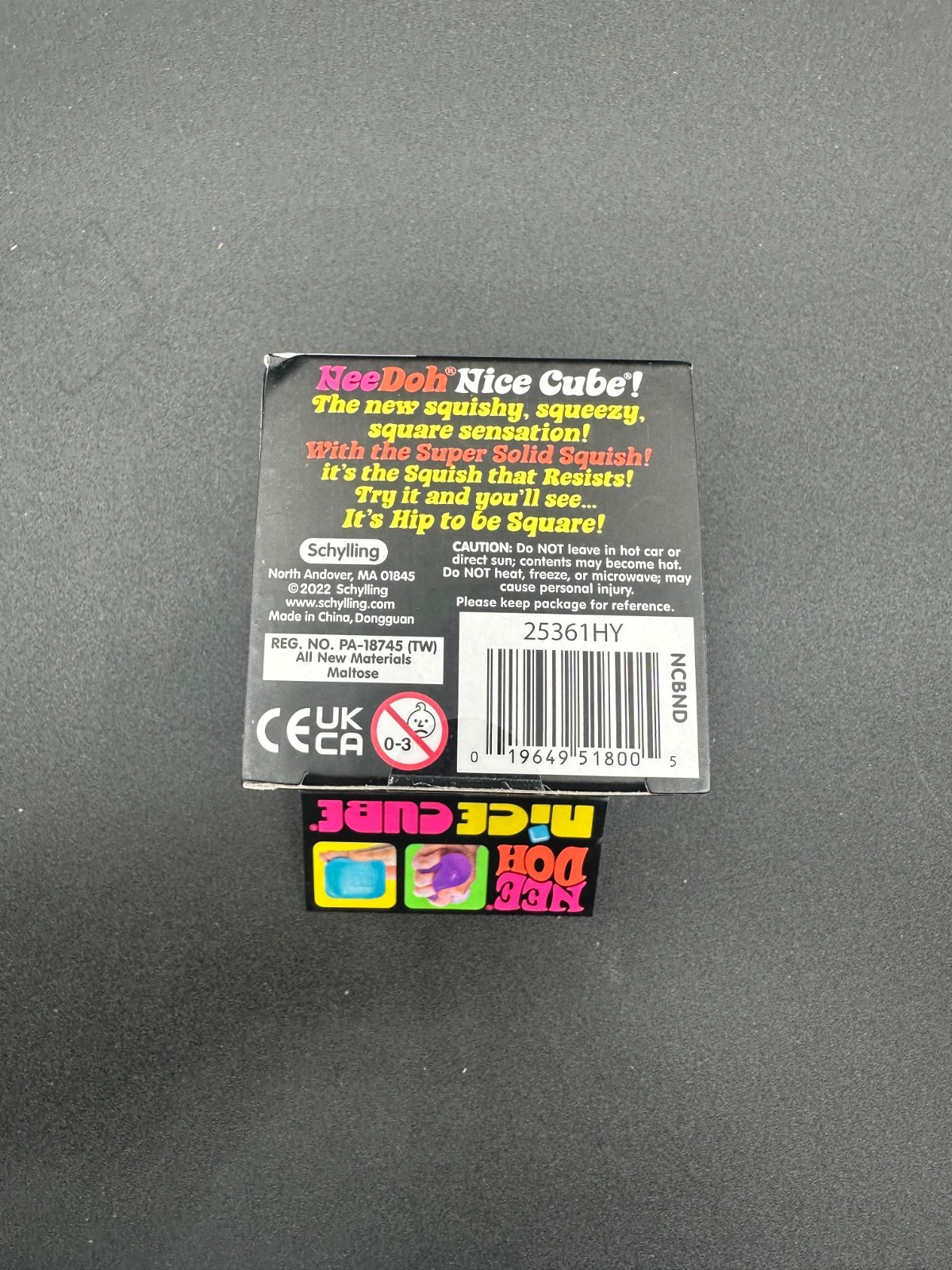 Original Nee Doh Nice Cube – Super Solid Squish! (PINK) – Factory Sealed Needoh