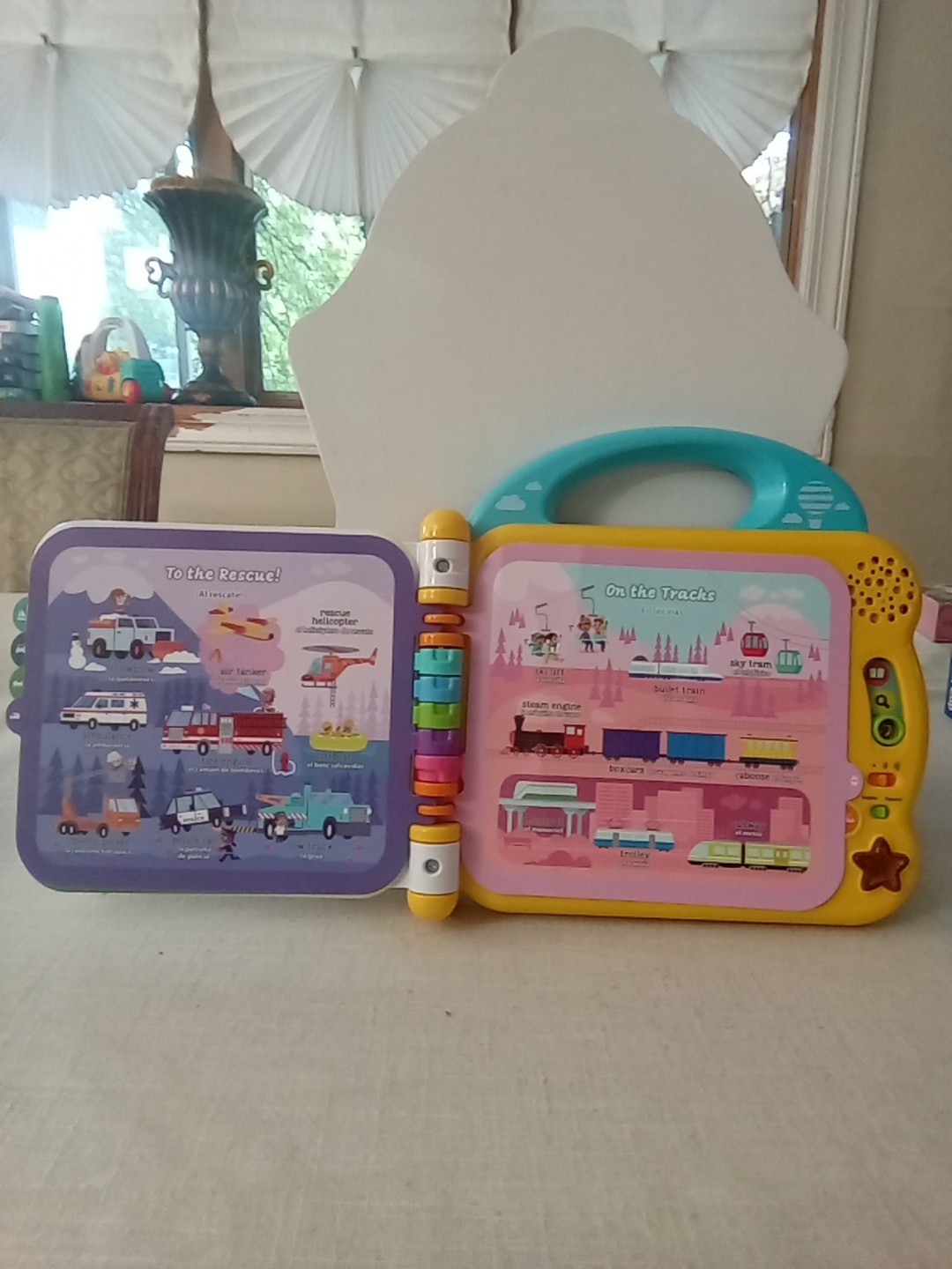 Leapfrog 100 Things That Go Learning Educational Book Toy English/ Spanish WORKS