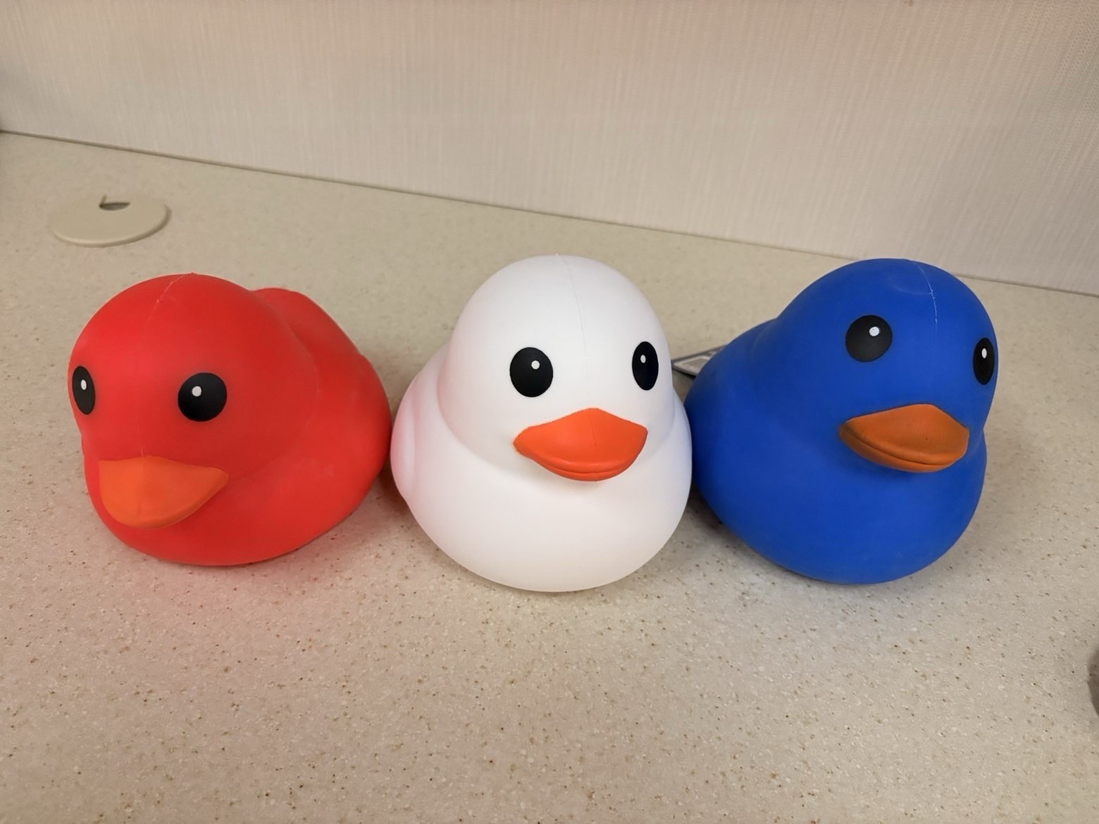 Red White and Blue Sunny Days Duck SET OF 3