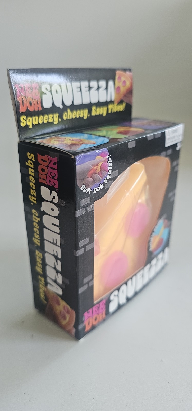 NeeDoh SQUEEZZA Pizza Slice Squishy Toy NEE DOH Squeeza Toy