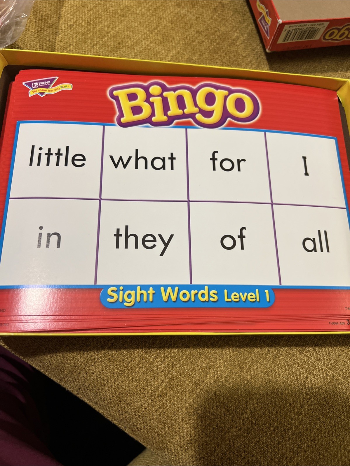 Vocabulary Spelling Bingo Sight Words Level 1 Game Exciting Way to Learn Free🎁