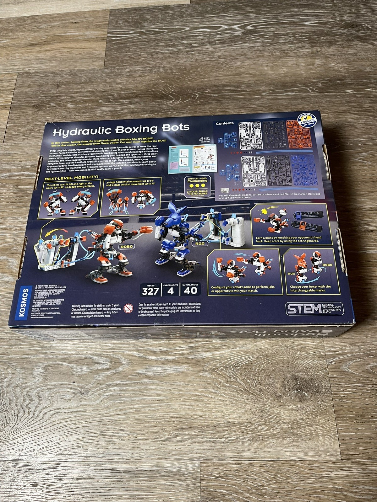 NEW Hydraulic Boxing Bots STEM Experiment Kit brand new open box