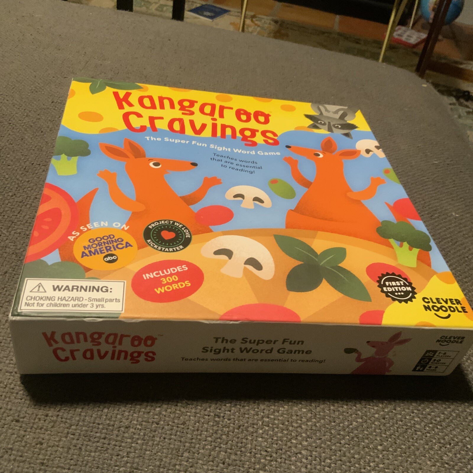 Kangaroo Cravings 300 High-Frequency Sight Words Game – Wrapped Unpunched Pieces