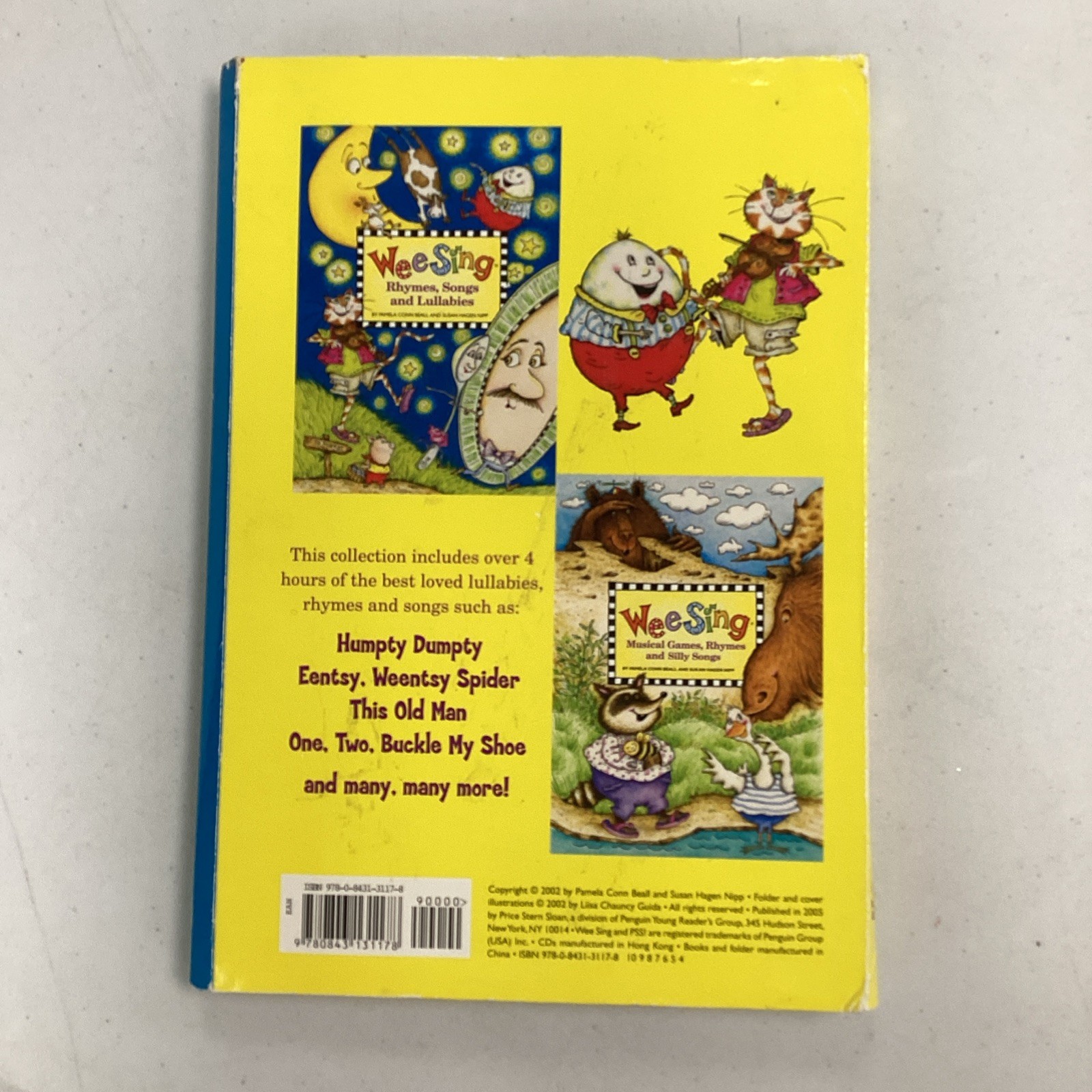 Wee Sing Books & CD Collection 2 books, 4 CD’s, Over 250 Children Songs