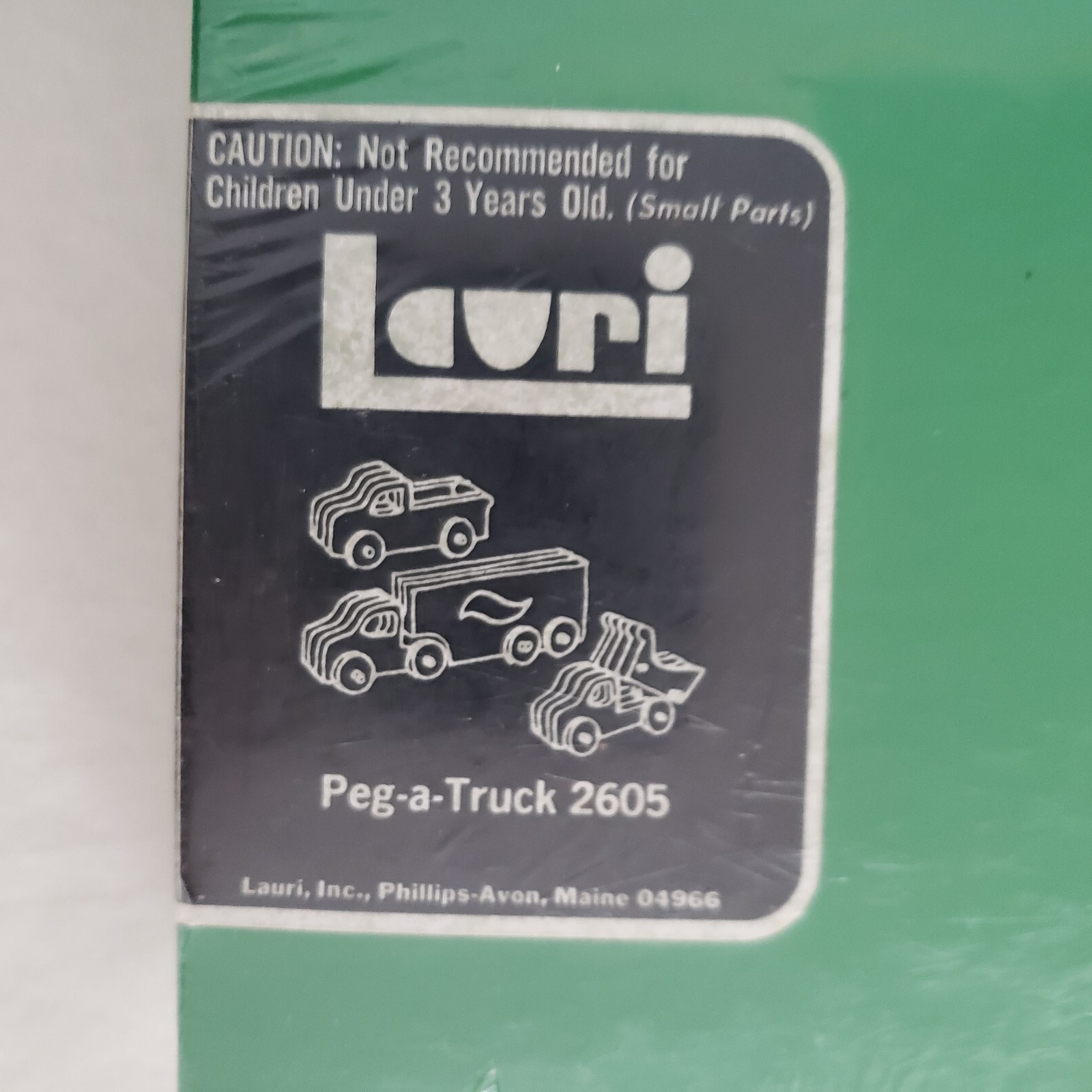 VINTAGE Lauri Peg-a-Truck Kit Three Trucks LR-2605 EDUCATIONAL