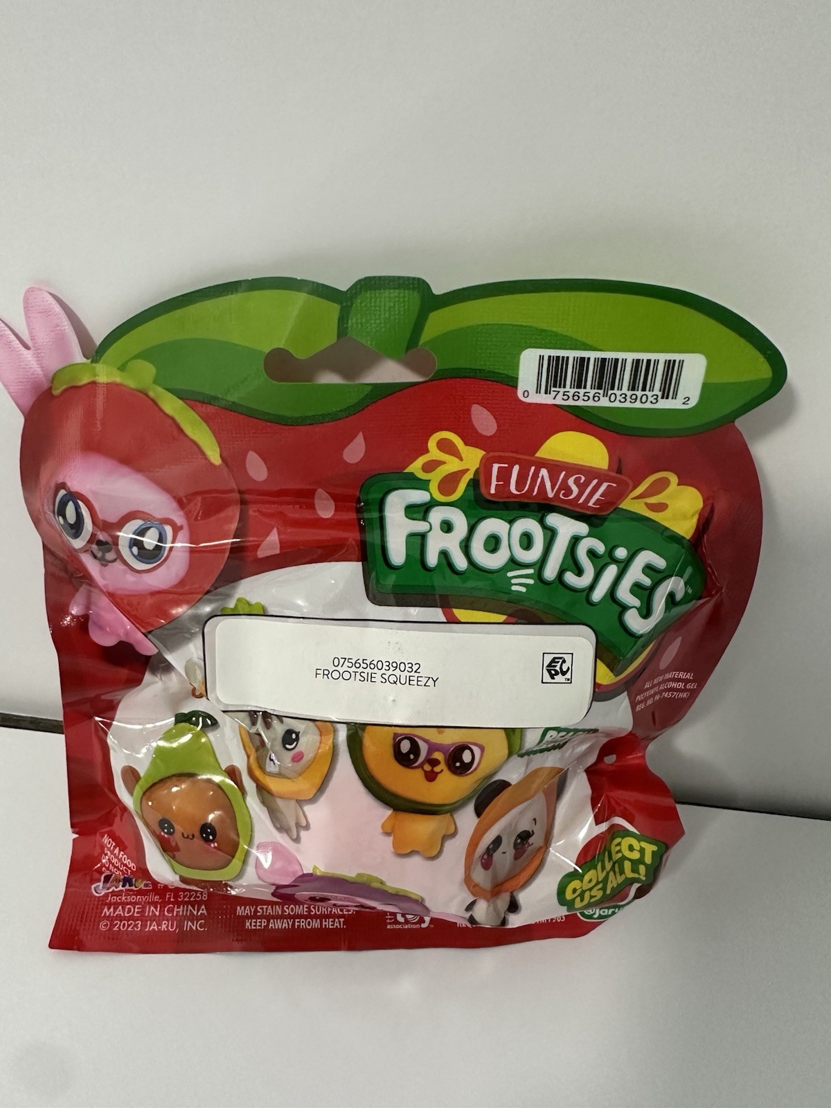 Ja-Ru Funsie Frootsies Frootsie Squeezy Juicy Squeeze Toy 3-4 Red/Pink/Green
