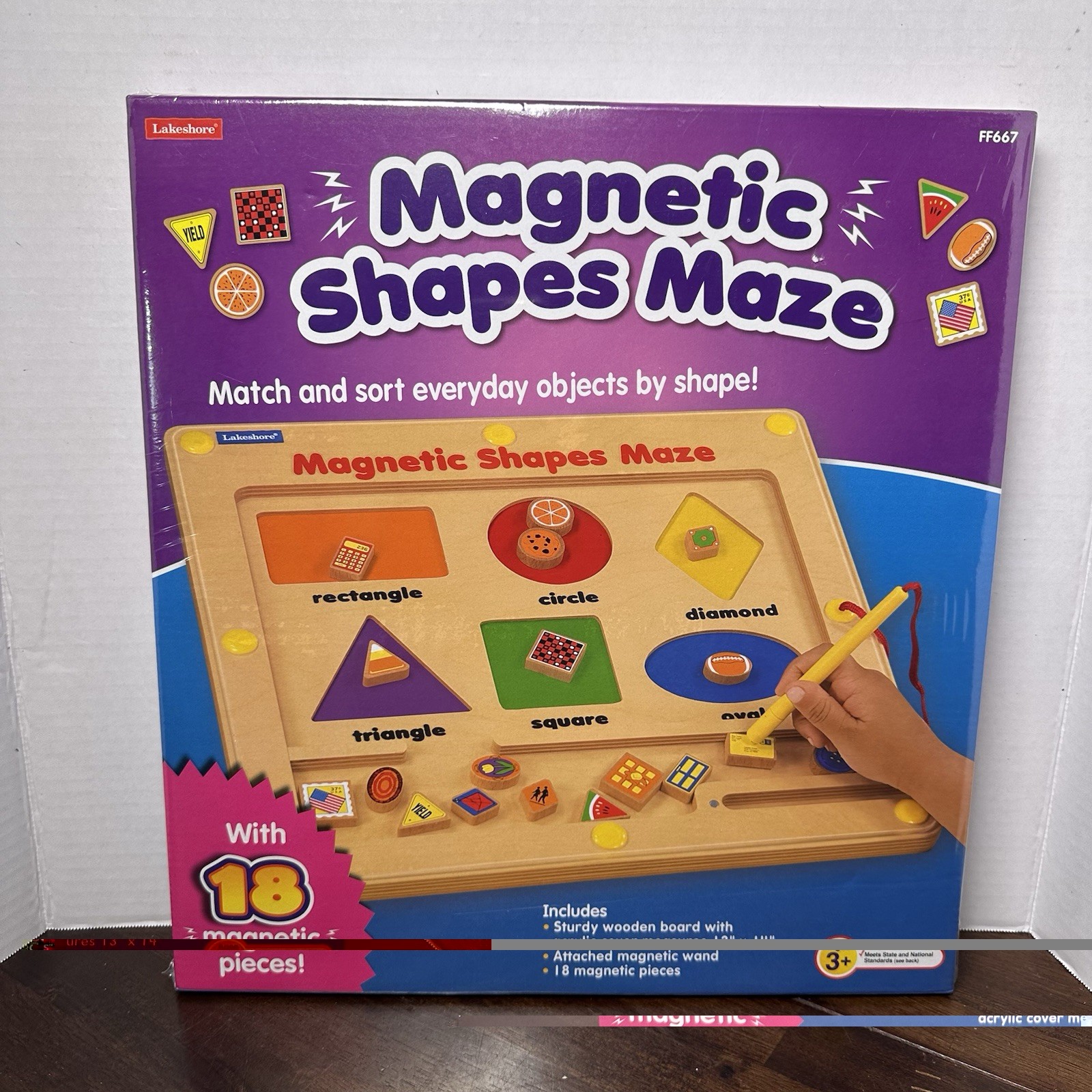NEW Lakeshore Learning Magnetic Matching Shapes Maze-Eye Hand Fine Motor Skills