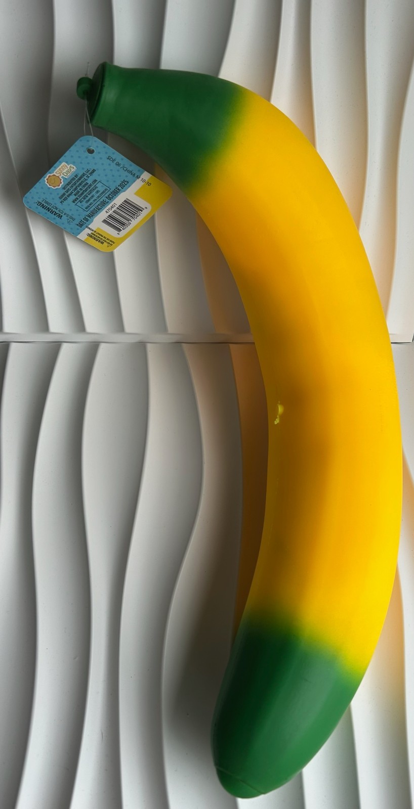 Laffy Snacks Jumbo Squeezy Banana Viral Squishy Novelty Sensory Fidget Toy New