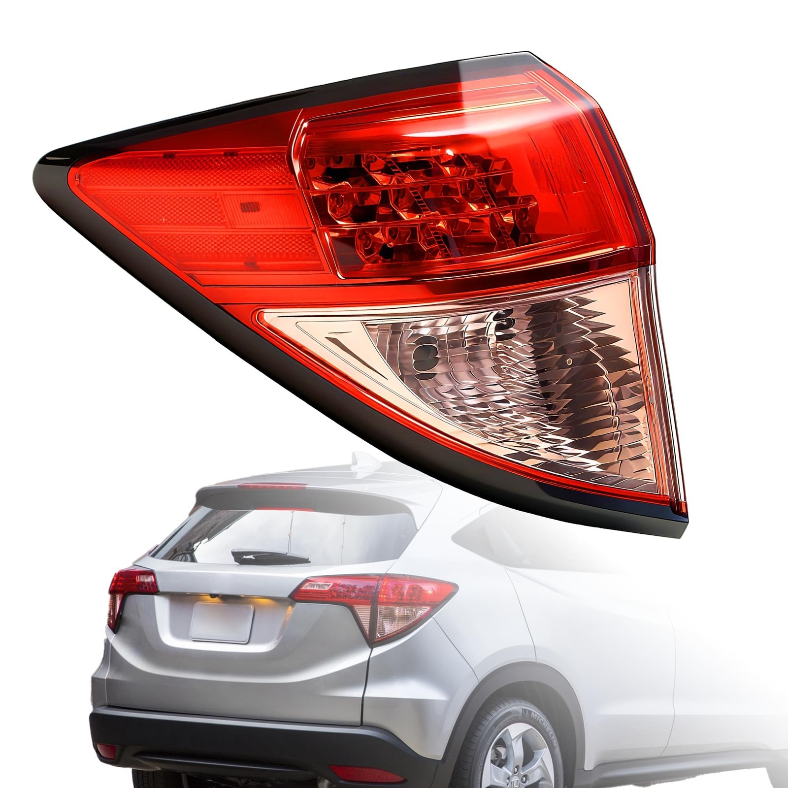 Tail Light Assembly Compatible With 2016-2018 Honda HRV – (Left Driver Side),…