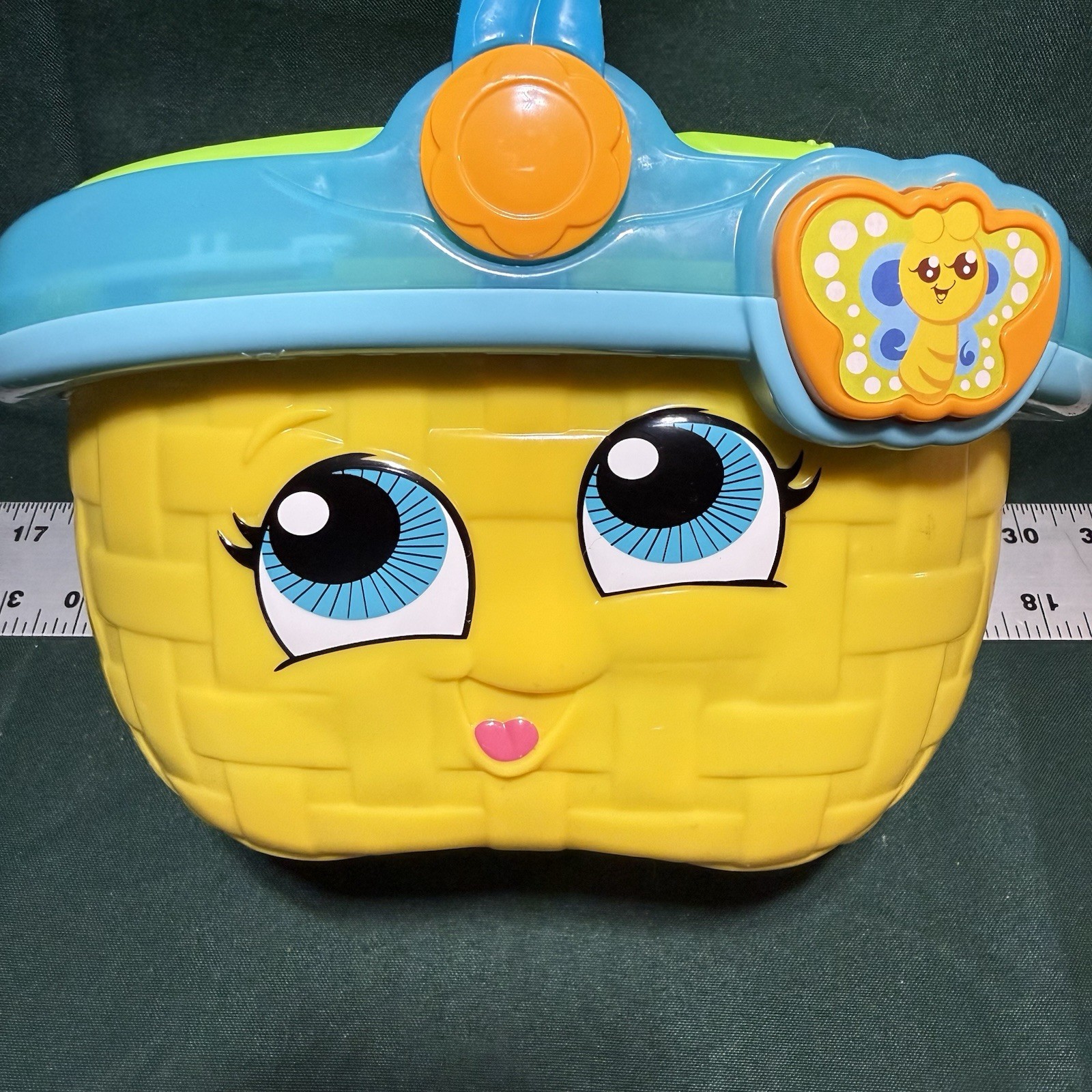 LeapFrog Shapes and Sharing Picnic Basket Toy Tested/Works – Incomplete