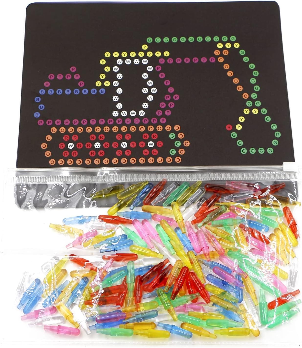 Refill Pegs and Templates 8” wide x 6.8” high, 150pcs pegs+15pcsTemplates