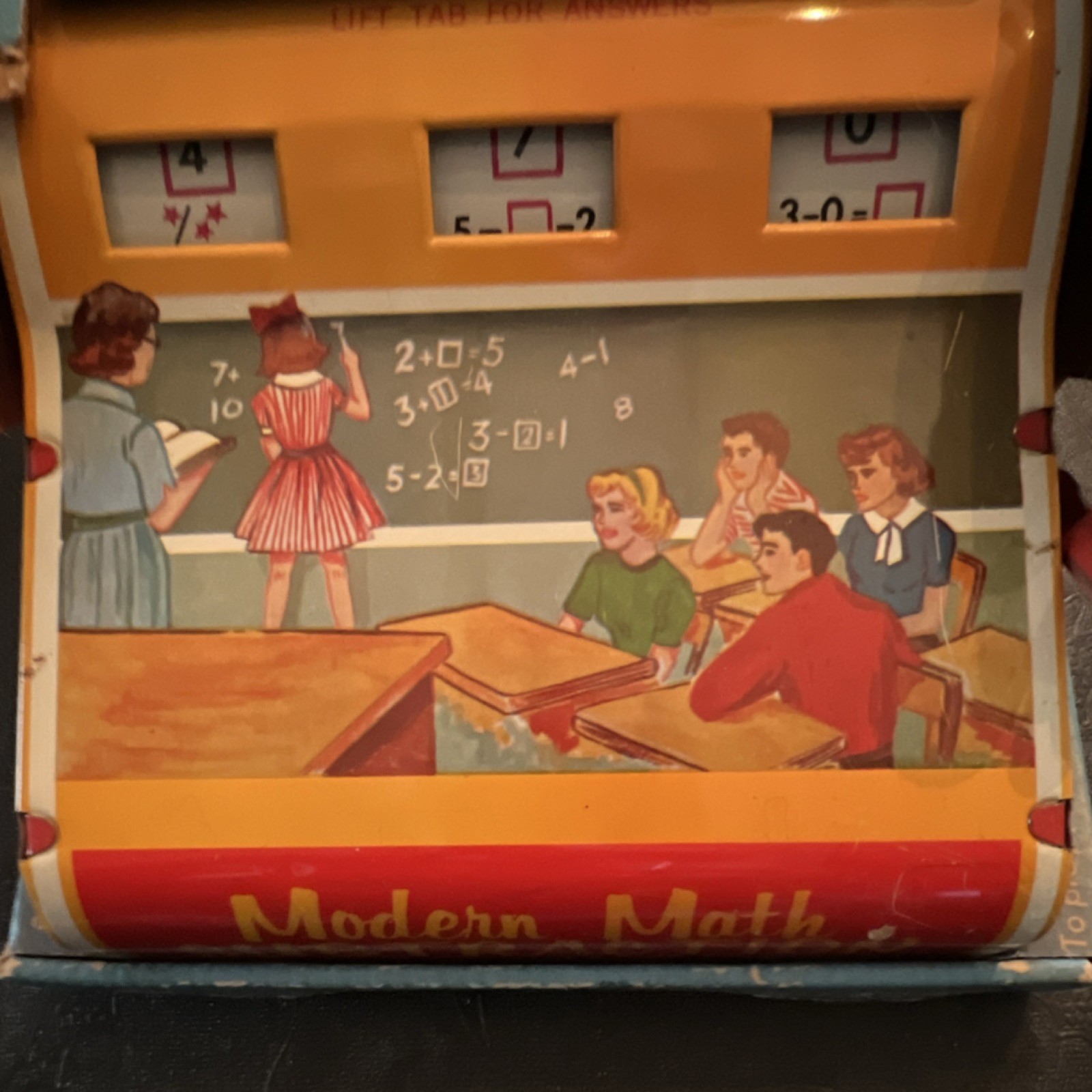 Wolverine Modern Math Subtraction Mechanical Game Vintage Toy Original Box USA
