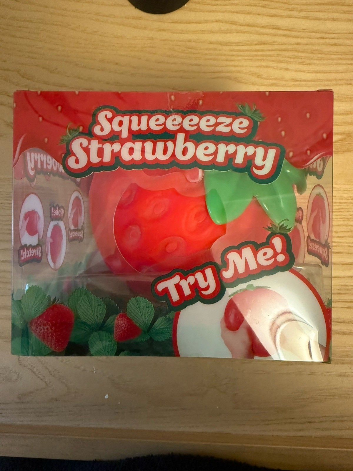 Sunny Days Jumbo Squeezy Strawberry Squishy Toy Stress Relief Sensory Fun