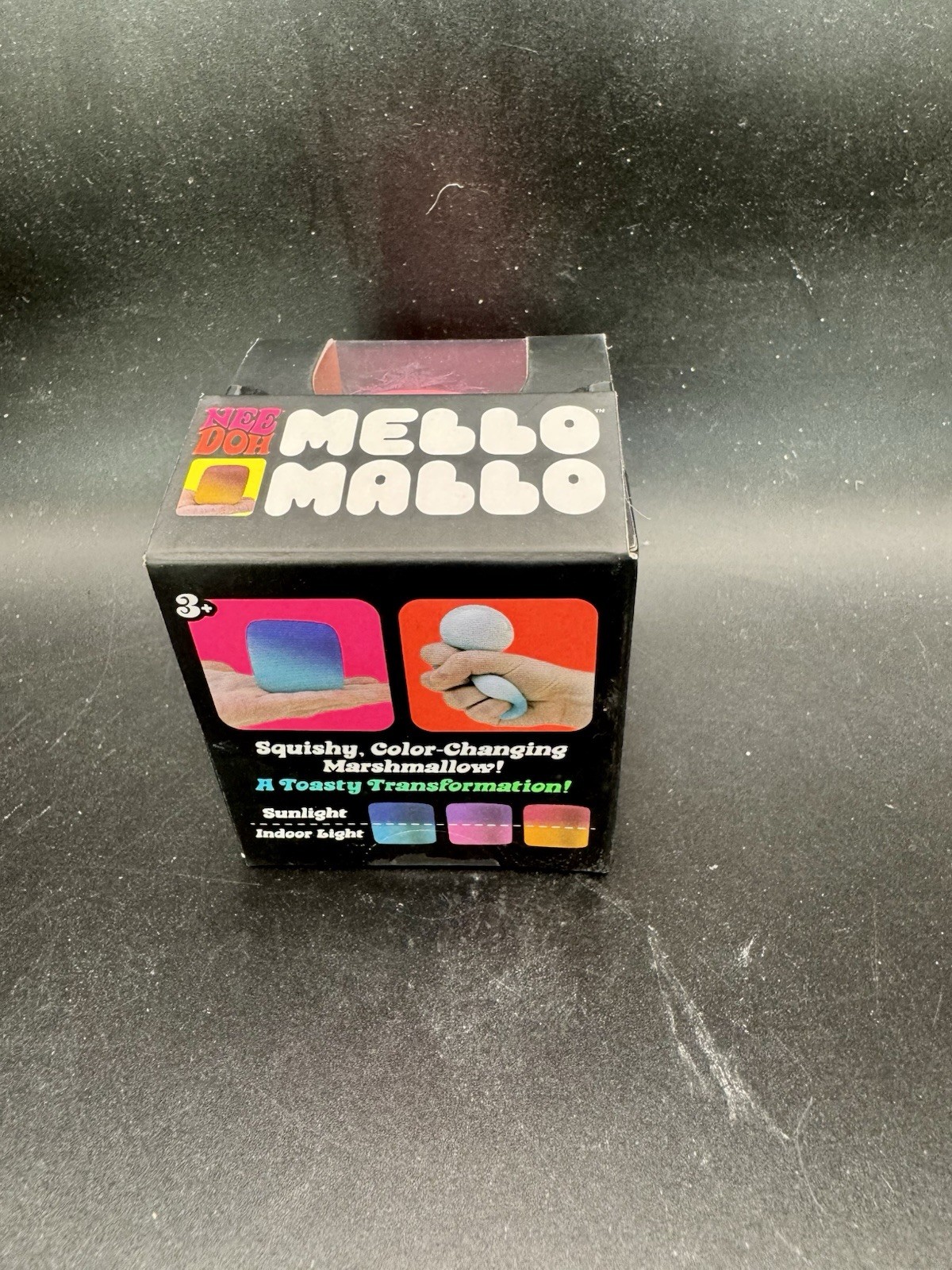 Nee Doh Mello Mallo Pink Color-Changing Gel Squeeze Stress Ball Toy Authentic