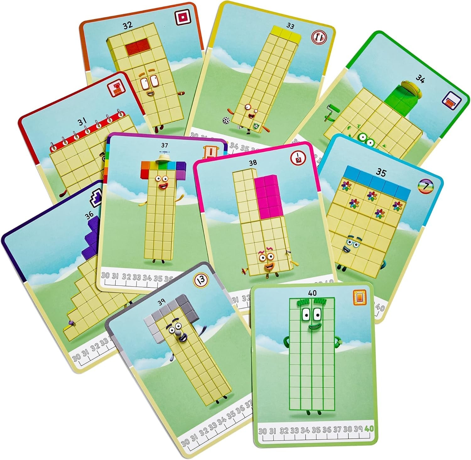 31-40 Mathlink Cubes Activity Set – Learn Numbers & Early Math Skills