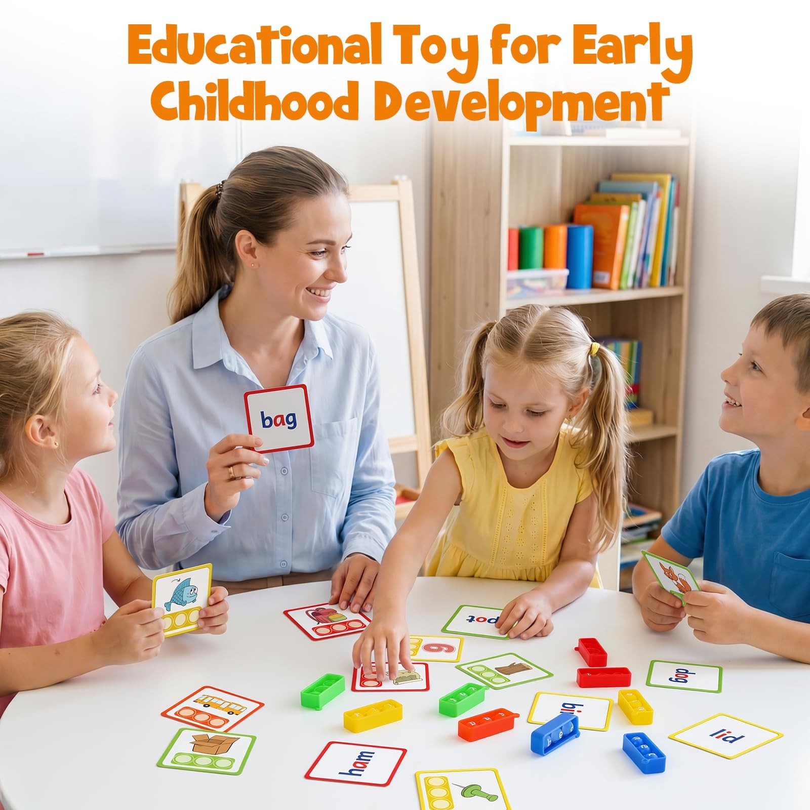 CVC Word Games Kindergarten,Phonics Games for Kids Ages 38,CVC Flashcards for…