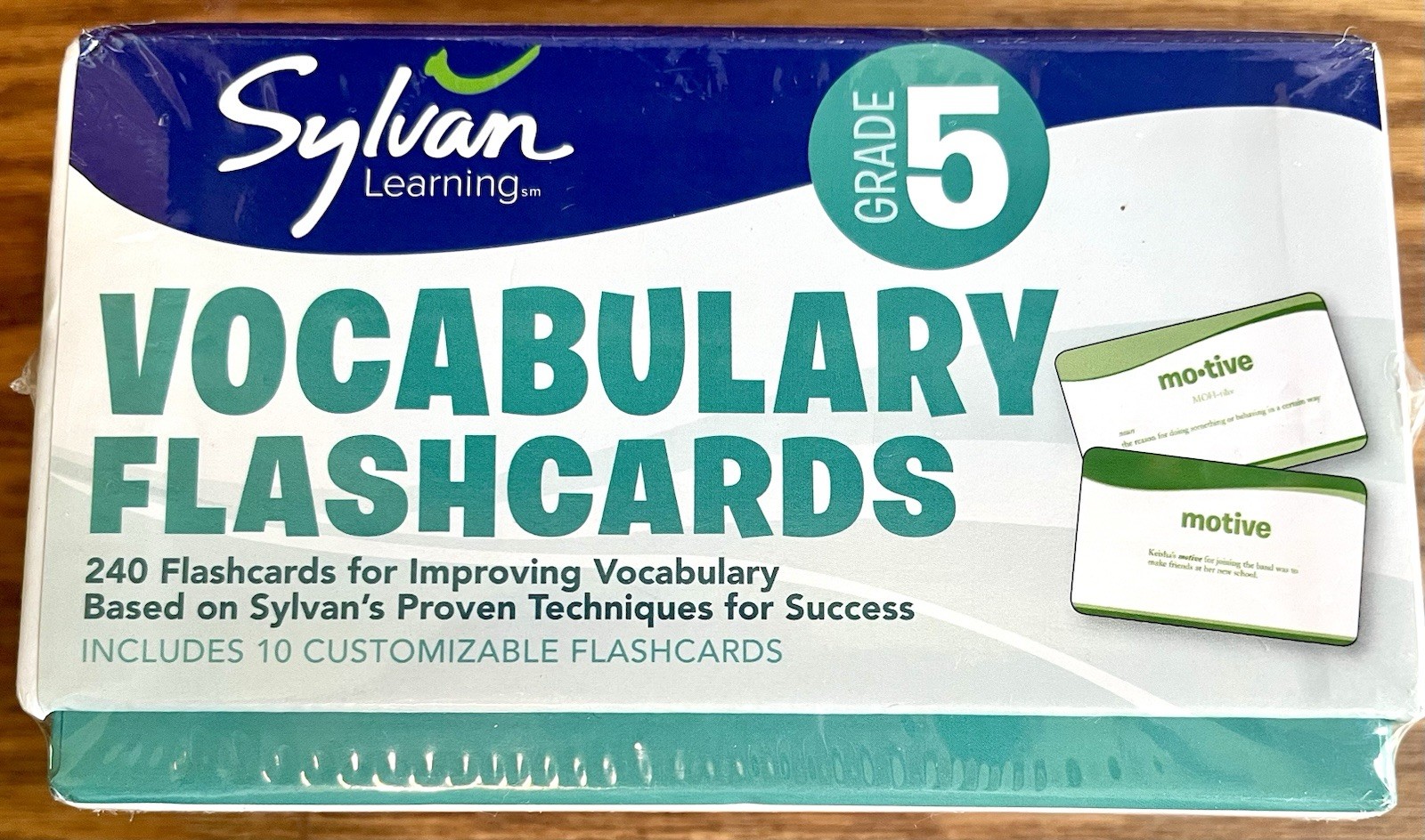 Sylvan Learning Vocabulary Flashcards Fifth Grade NIB 240 Definitions Sentences