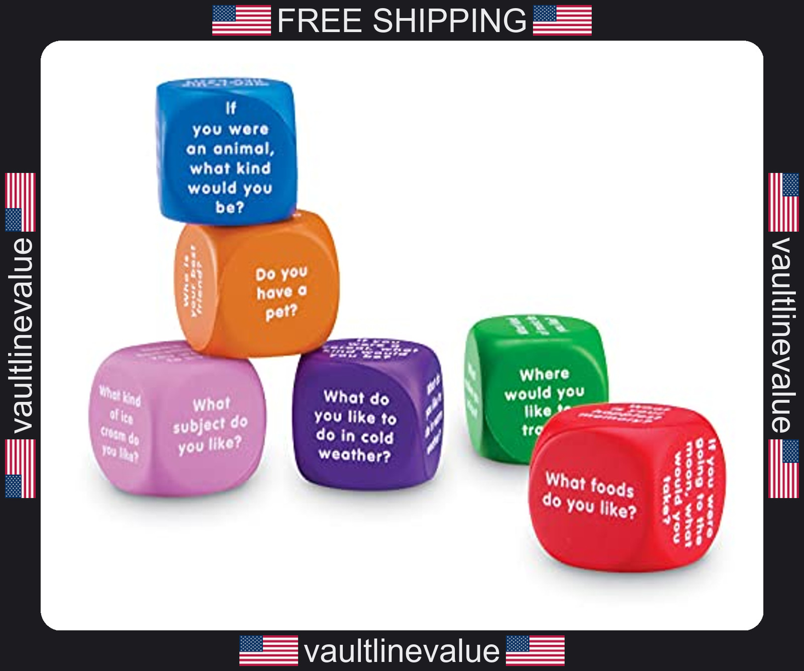 Learning Resources Conversation Foam Cubes for Social Emotional Learning Ages 6+